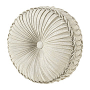 J. Queen New York Decorative Coordinate Pillows Celine Tufted Round Decorative Throw Pillow