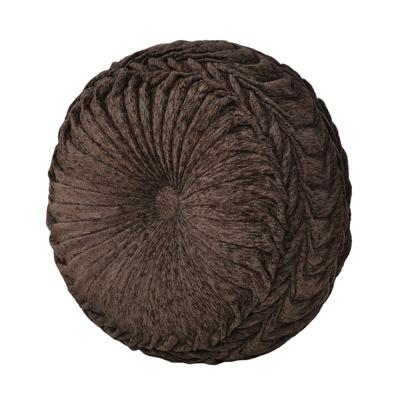 J. Queen New York Decorative Coordinate Pillows Cerino Tufted Round Decorative Throw Pillow