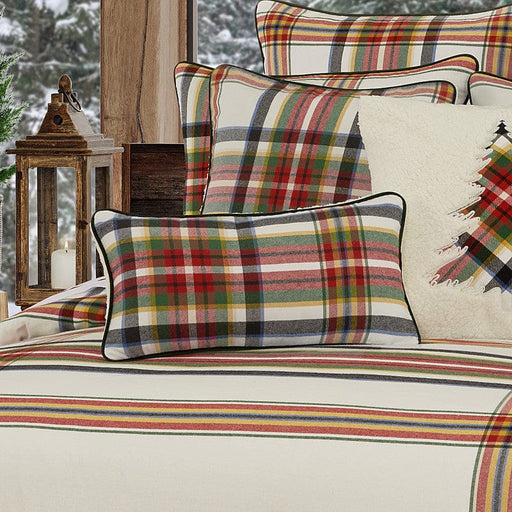 J. Queen New York Decorative Coordinate Pillows Christopher Plaid Boudoir Decorative Throw Pillow