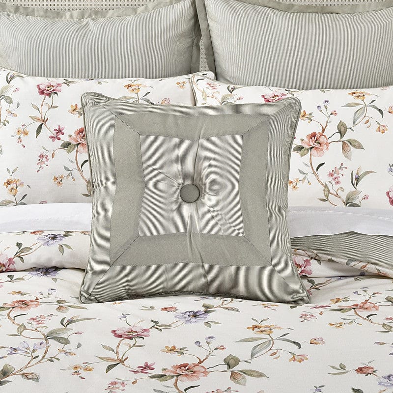 J. Queen New York Decorative Coordinate Pillows Clarice 18" Square Decorative Throw Pillow