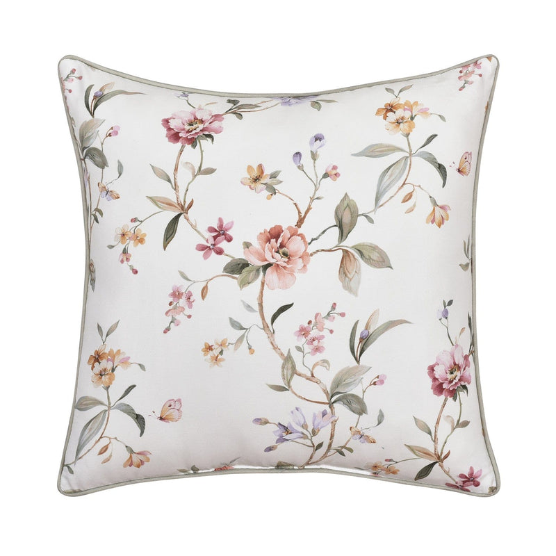 J. Queen New York Decorative Coordinate Pillows Clarice 20" Square Decorative Throw Pillow