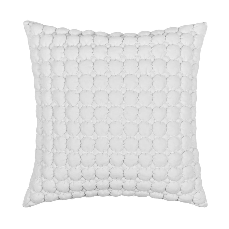 J. Queen New York Decorative Coordinate Pillows Cloud Puff 20" Square Quilted Decorative Throw Pillow