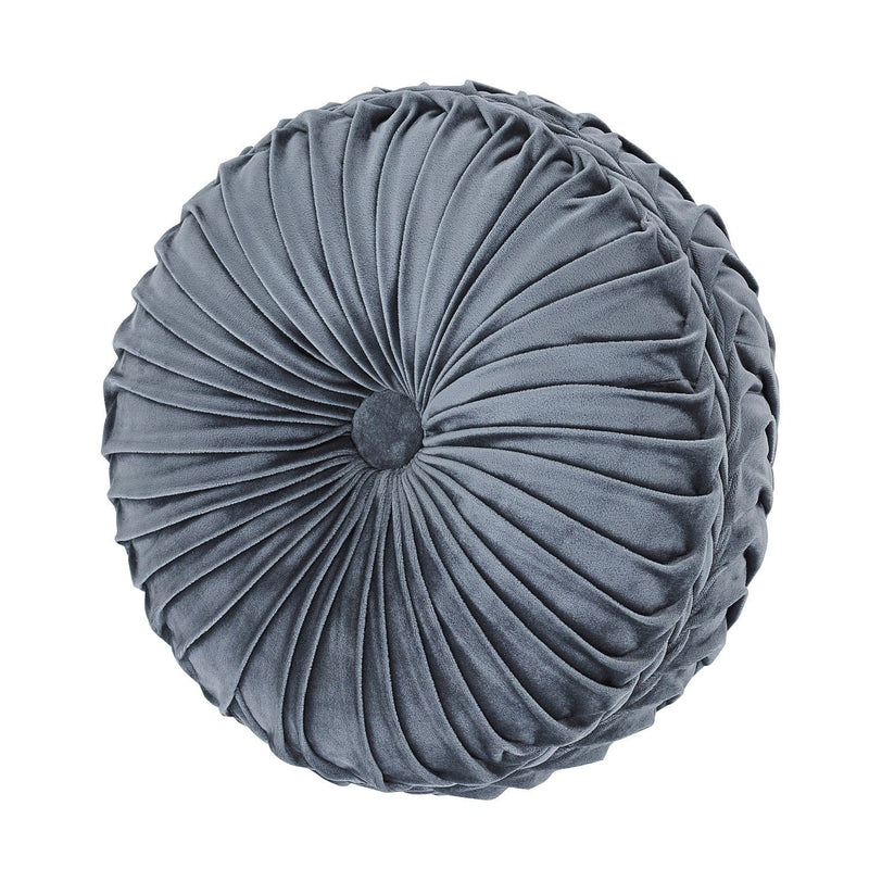 J. Queen New York Decorative Coordinate Pillows Crystal Palace Tufted Round Decorative Throw Pillow