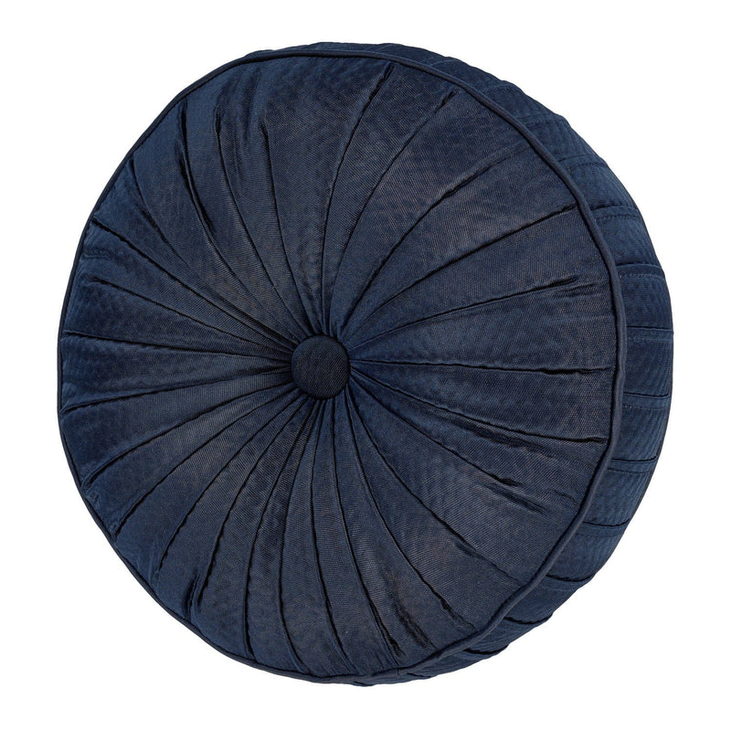 J. Queen New York Decorative Coordinate Pillows Excelsior Tufted Round Decorative Throw Pillow
