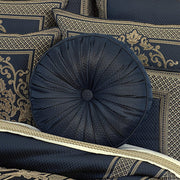J. Queen New York Decorative Coordinate Pillows Excelsior Tufted Round Decorative Throw Pillow