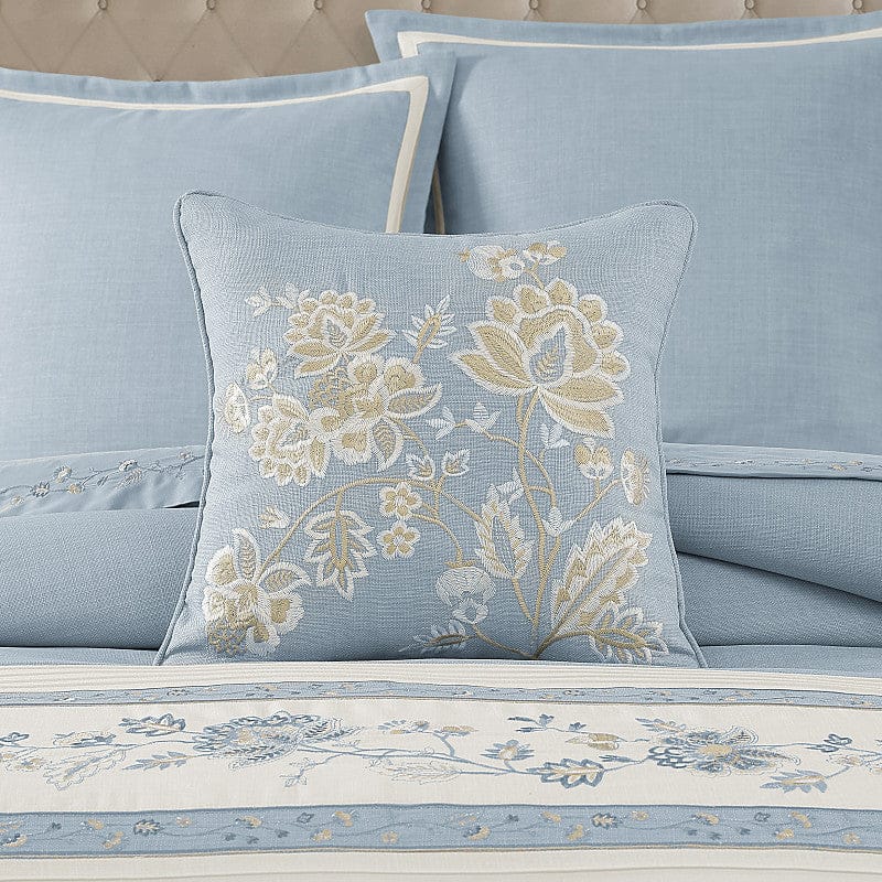 J. Queen New York Decorative Coordinate Pillows Garden Bloom 18" Square Decorative Throw Pillow