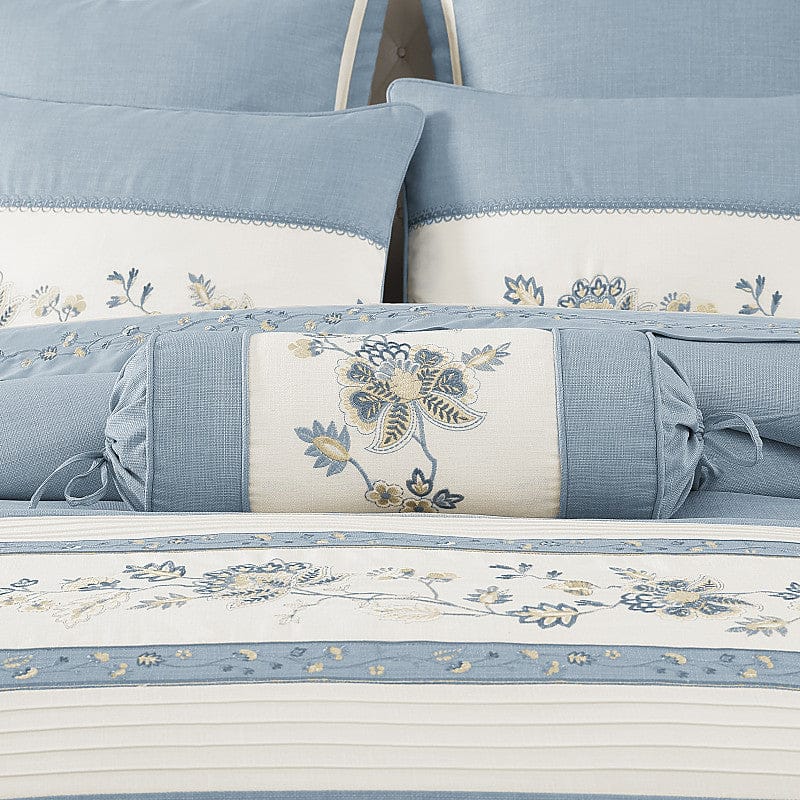 J. Queen New York Decorative Coordinate Pillows Garden Bloom Neckroll Pillow