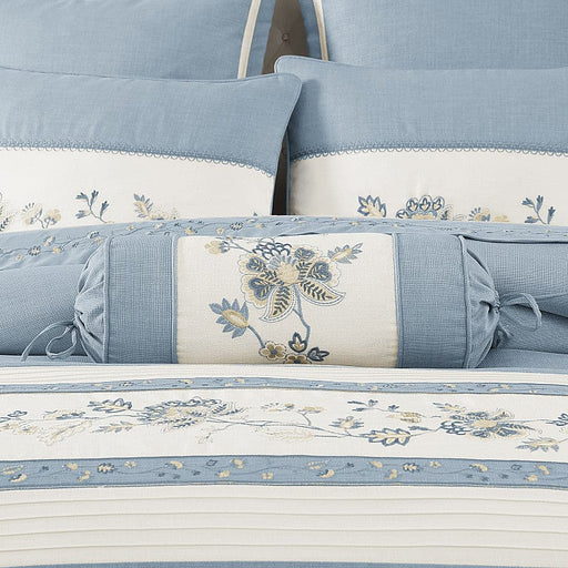 J. Queen New York Decorative Coordinate Pillows Garden Bloom Neckroll Pillow