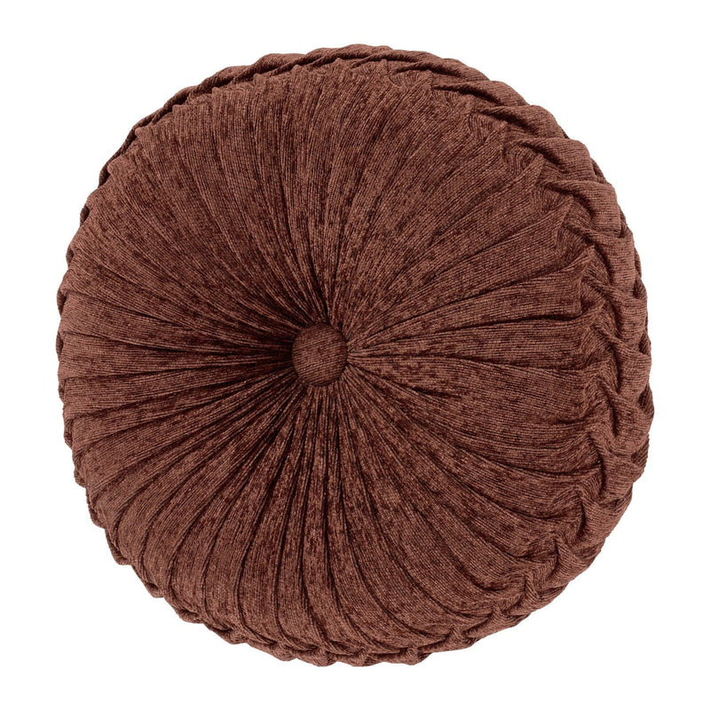 J. Queen New York Decorative Coordinate Pillows Harvest Moon Tufted Round Decorative Throw Pillow