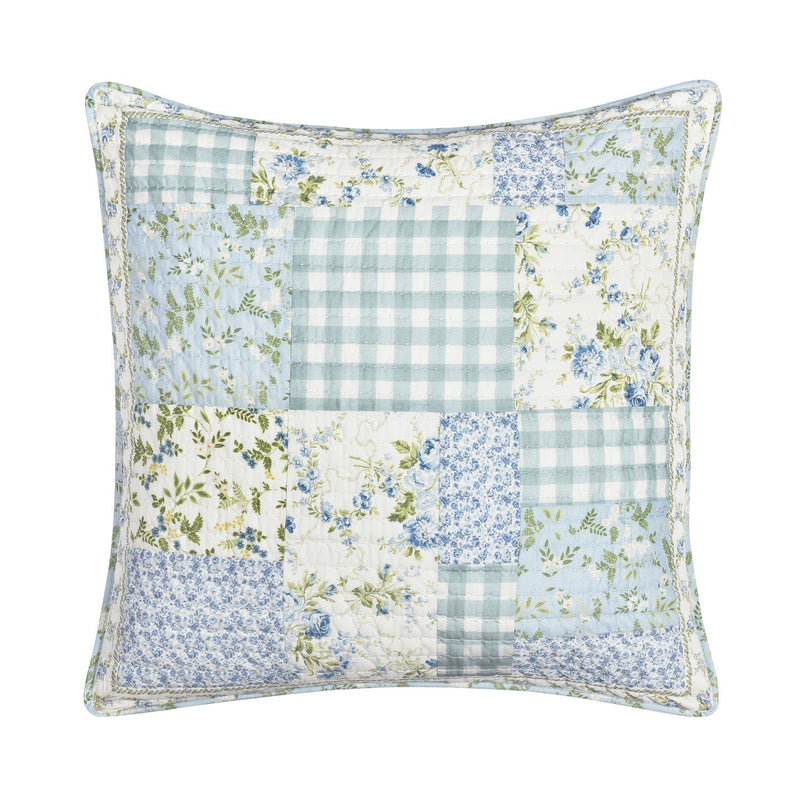 J. Queen New York Decorative Coordinate Pillows Karalena 20" Square Quilted Decorative Throw Pillow
