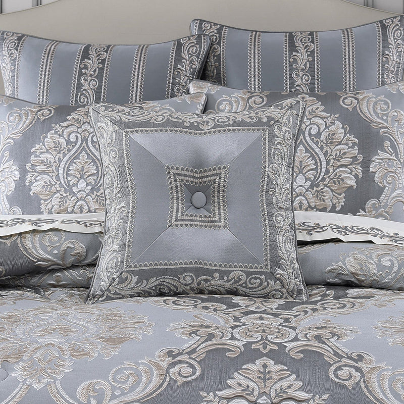 J. Queen New York Decorative Coordinate Pillows Krista 18" Square Decorative Throw Pillow