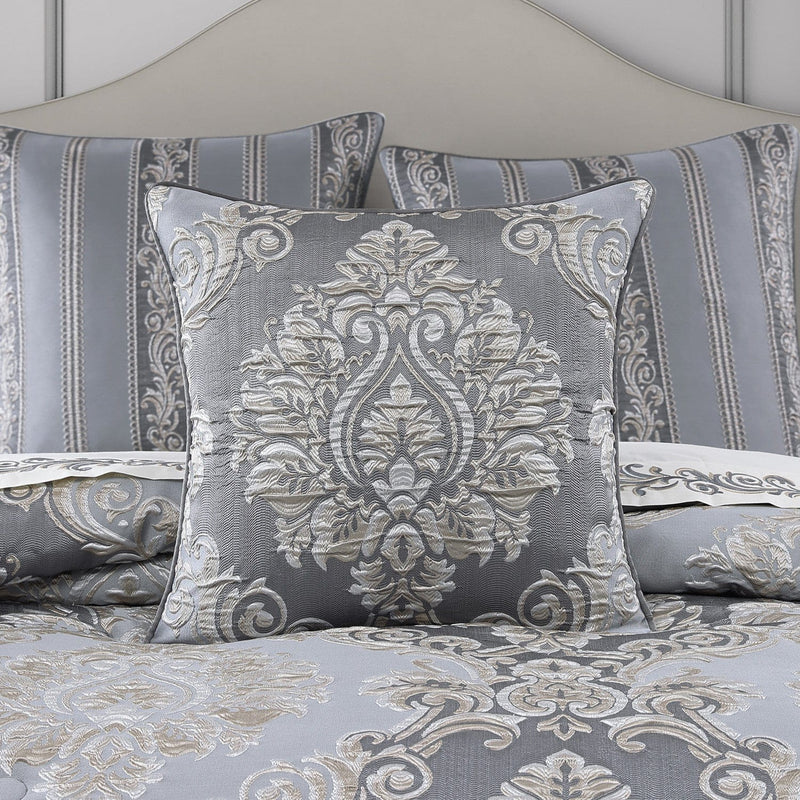 J. Queen New York Decorative Coordinate Pillows Krista 20" Square Decorative Throw Pillow