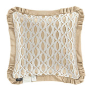 J. Queen New York Decorative Coordinate Pillows La Boheme 20" Square Embellished Decorative Throw Pillow