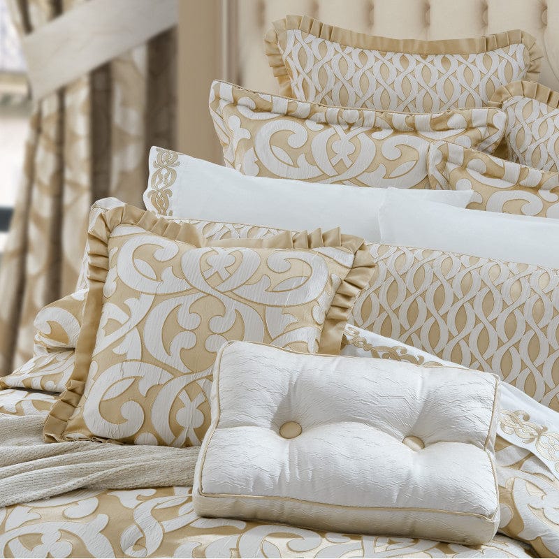 J. Queen New York Decorative Coordinate Pillows La Boheme 20" Square Embellished Decorative Throw Pillow