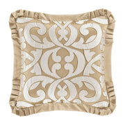 J. Queen New York Decorative Coordinate Pillows La Boheme 20" Square Embellished Decorative Throw Pillow