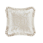 J. Queen New York Decorative Coordinate Pillows La Boheme 20" Square Embellished Decorative Throw Pillow