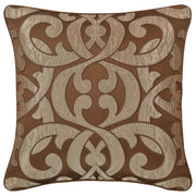 J. Queen New York Decorative Coordinate Pillows La Boheme Copper 20" Square Decorative Throw Pillow