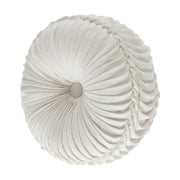 J. Queen New York Decorative Coordinate Pillows Lauralynn Tufted Round Decorative Throw Pillow
