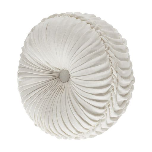 J. Queen New York Decorative Coordinate Pillows Lauralynn Tufted Round Decorative Throw Pillow