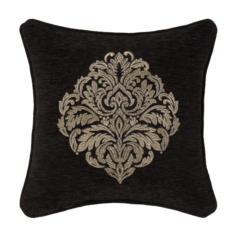 J. Queen New York Decorative Coordinate Pillows Laurenza 18" Square Embellished Decorative Throw Pillow