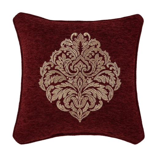 J. Queen New York Decorative Coordinate Pillows Laurenza 18" Square Embellished Decorative Throw Pillow