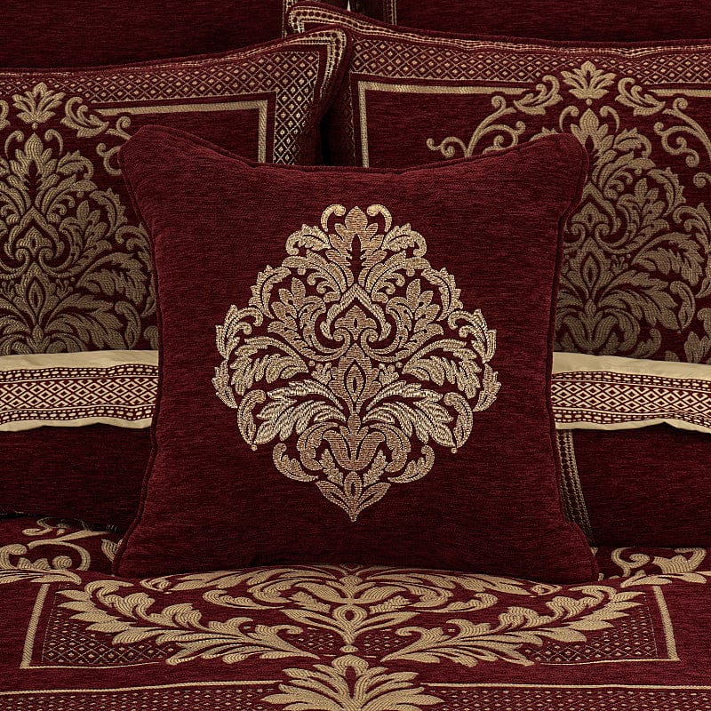 J. Queen New York Decorative Coordinate Pillows Laurenza 18" Square Embellished Decorative Throw Pillow