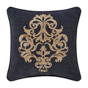 J. Queen New York Decorative Coordinate Pillows Luciana 18" Square Embellished Decorative Throw Pillow