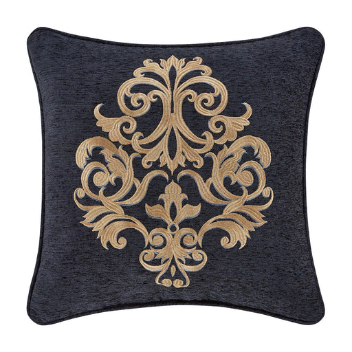 J. Queen New York Decorative Coordinate Pillows Luciana 18" Square Embellished Decorative Throw Pillow