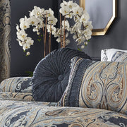 J. Queen New York Decorative Coordinate Pillows Luciana Tufted Round Decorative Throw Pillow
