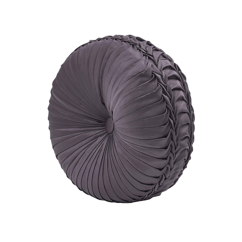 J. Queen New York Decorative Coordinate Pillows Manchester Tufted Round Decorative Throw Pillow