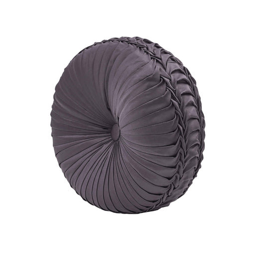 J. Queen New York Decorative Coordinate Pillows Manchester Tufted Round Decorative Throw Pillow