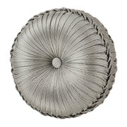 J. Queen New York Decorative Coordinate Pillows Martina Tufted Round Decorative Throw Pillow