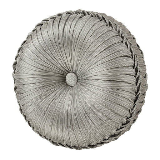 J. Queen New York Decorative Coordinate Pillows Martina Tufted Round Decorative Throw Pillow