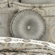 J. Queen New York Decorative Coordinate Pillows Martina Tufted Round Decorative Throw Pillow