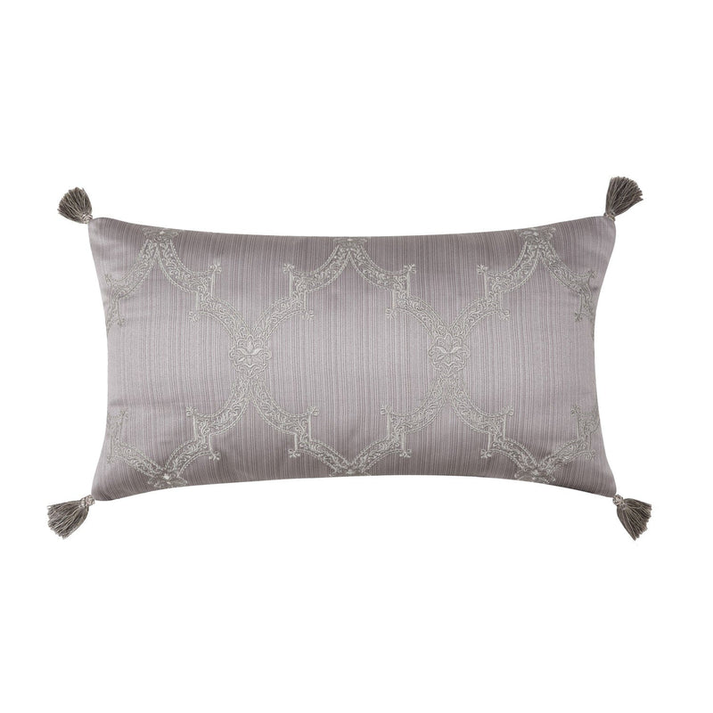 J. Queen New York Decorative Coordinate Pillows Mary Boudoir Embellished Decorative Throw Pillow