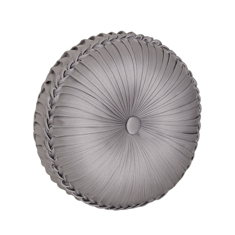 J. Queen New York Decorative Coordinate Pillows Mary Tufted Round Decorative Throw Pillow
