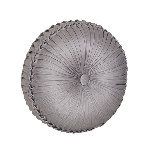 J. Queen New York Decorative Coordinate Pillows Mary Tufted Round Decorative Throw Pillow