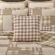 J. Queen New York Decorative Coordinate Pillows Mayfair 18" Square Quilted Decorative Throw Pillow