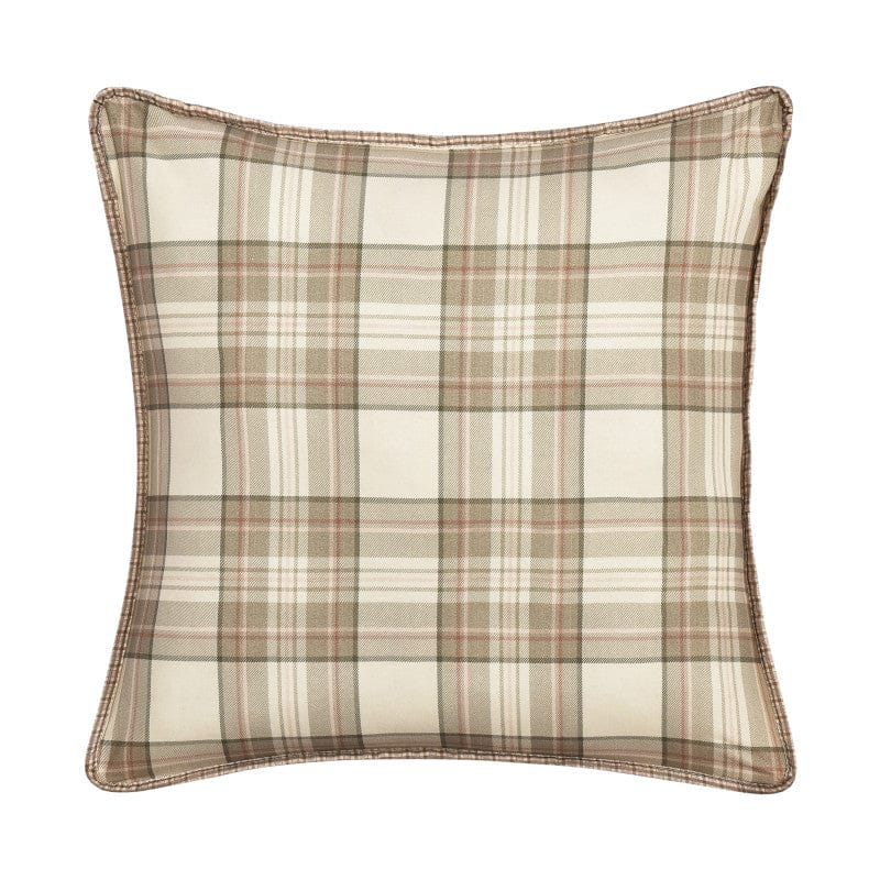 J. Queen New York Decorative Coordinate Pillows Mayfair 20" Square Quilted Decorative Throw Pillow