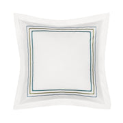 J. Queen New York Decorative Coordinate Pillows Meadow 18" Embroidered Square Decorative Throw Pillow