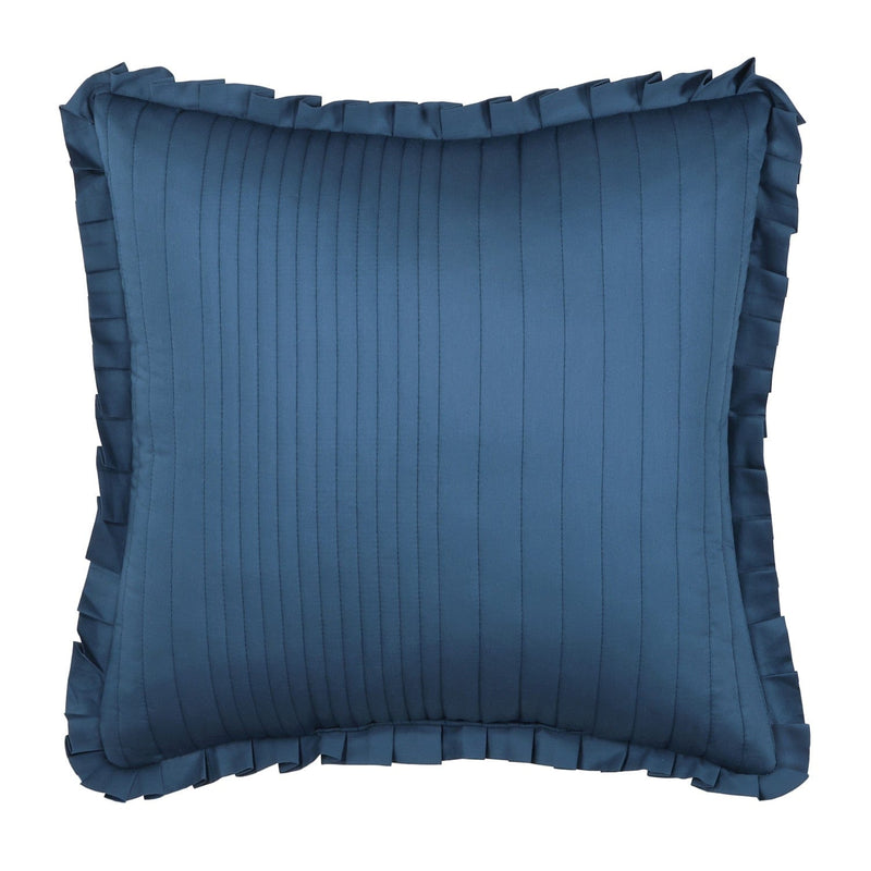 J. Queen New York Decorative Coordinate Pillows Meadow 20" Square Solid Quilted Decorative Throw Pillow