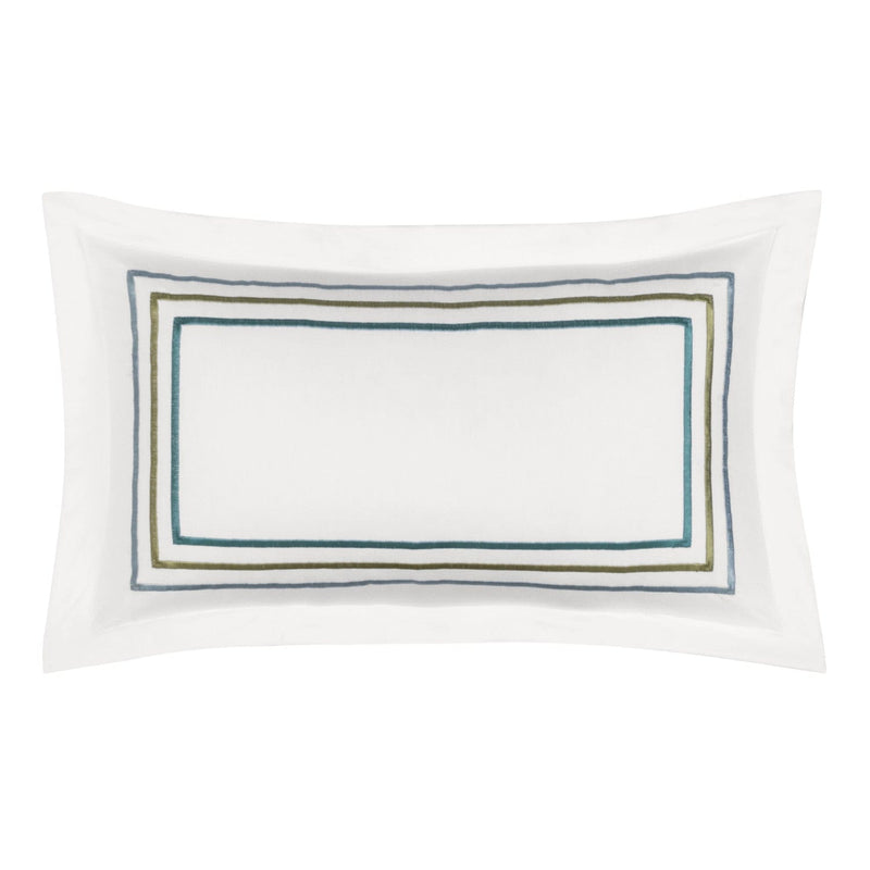 J. Queen New York Decorative Coordinate Pillows Meadow Embroidered Boudoir Decorative Throw Pillow