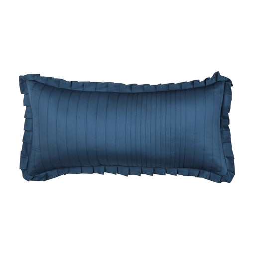 J. Queen New York Decorative Coordinate Pillows Meadow Solid Quilted Boudoir Decorative Throw Pillow