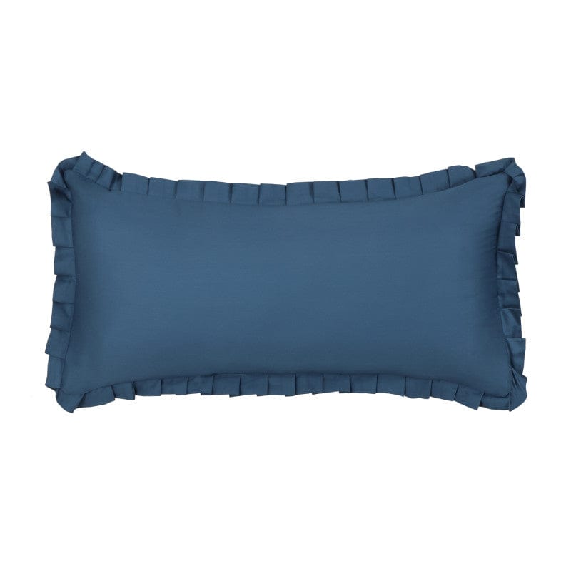 J. Queen New York Decorative Coordinate Pillows Meadow Solid Quilted Boudoir Decorative Throw Pillow