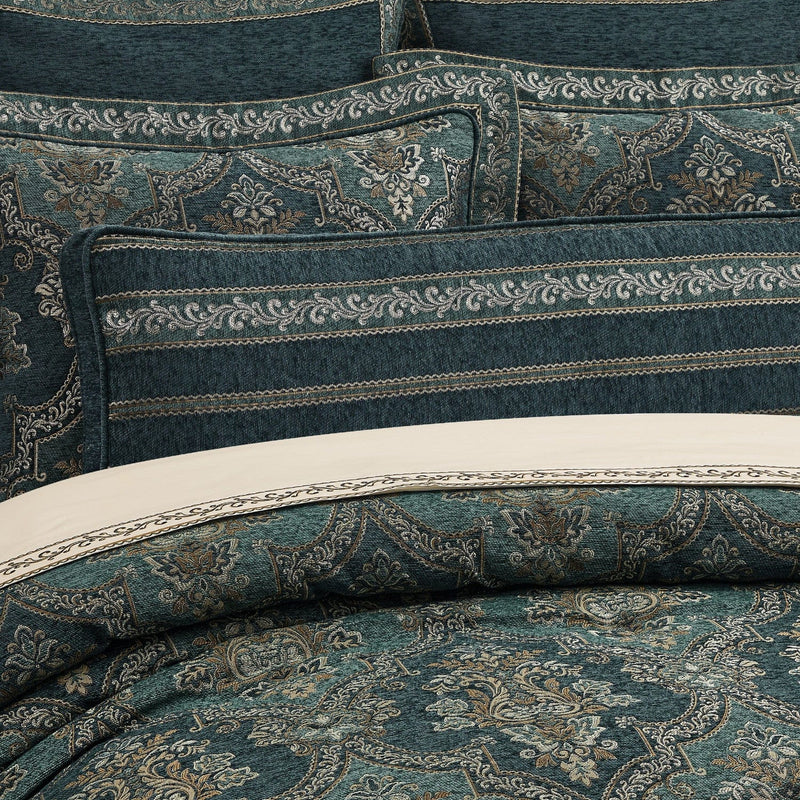 J. Queen New York Decorative Coordinate Pillows Nancy Bolster Decorative Throw Pillow