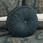 J. Queen New York Decorative Coordinate Pillows Nancy Tufted Round Decorative Throw Pillow