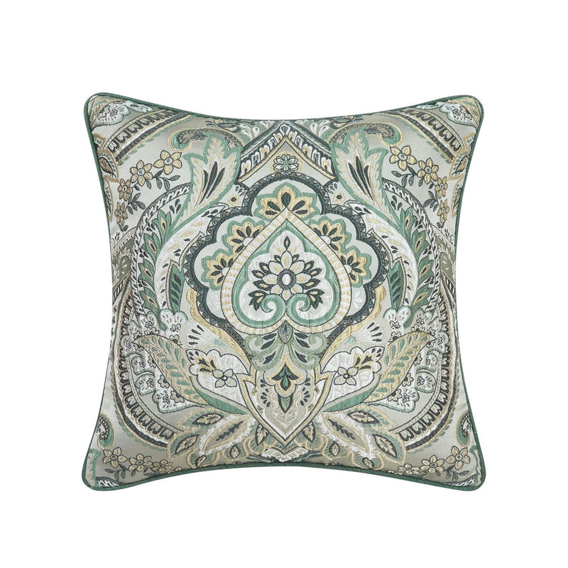 J. Queen New York Decorative Coordinate Pillows Nico 20" Square Decorative Throw Pillow