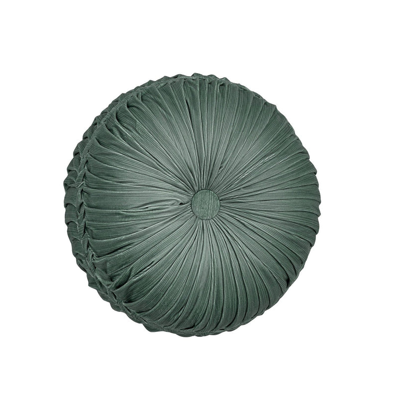J. Queen New York Decorative Coordinate Pillows Nico Tufted Round Decorative Throw Pillow