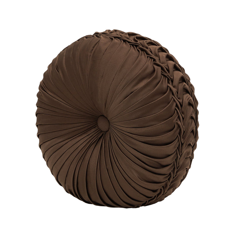 J. Queen New York Decorative Coordinate Pillows Odette Tufted Round Decorative Throw Pillow