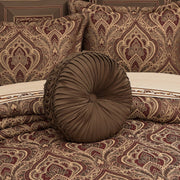 J. Queen New York Decorative Coordinate Pillows Odette Tufted Round Decorative Throw Pillow